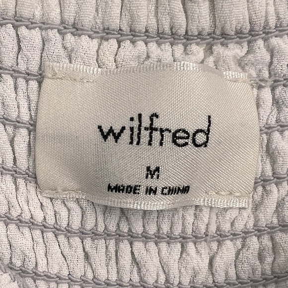 Aritzia Wilfred Size Medium Chianti Floral Jumpsuit Smocked Spring Wide Leg - Picture 3 of 7